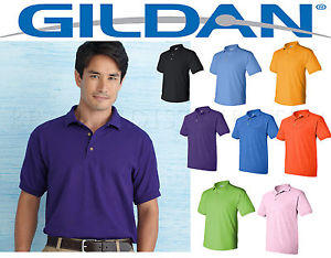 Gildan golf-stylled collar via e-bay